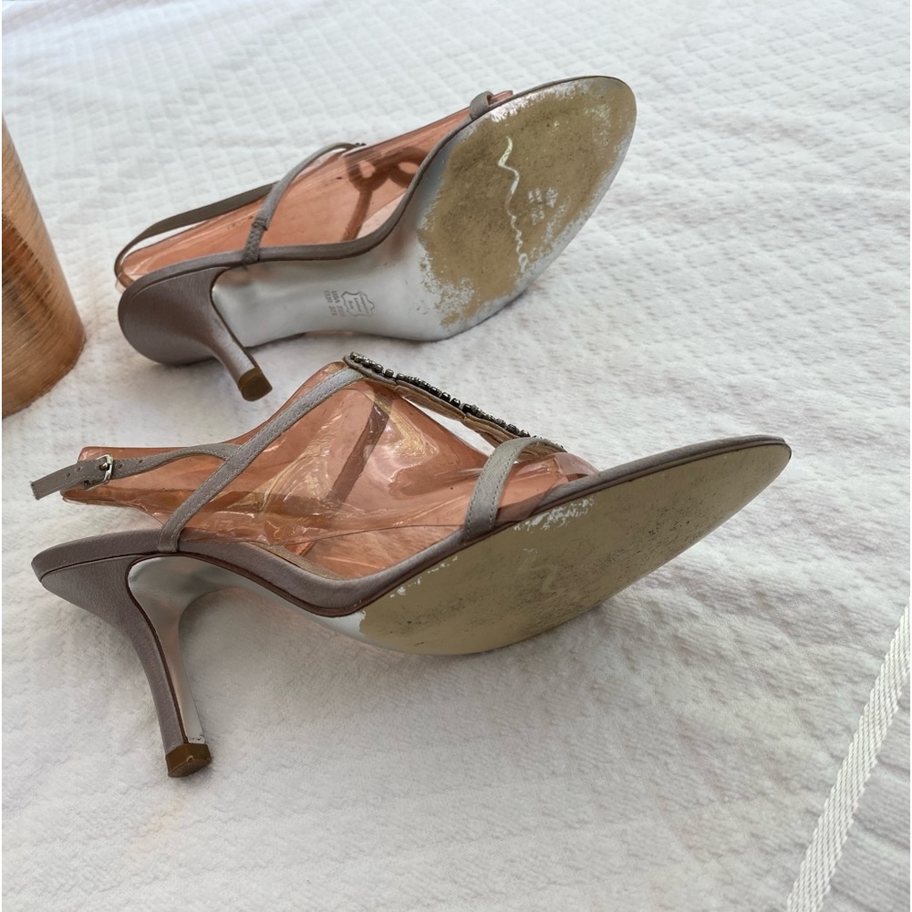 Nina New York Silver Shoes Size 7 1/2 With Dust Bag - Picture 4 of 11